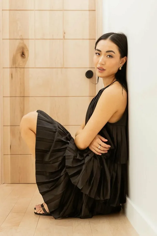 Mara Satin Mini Dress In Black Black Women Bohme Dresses