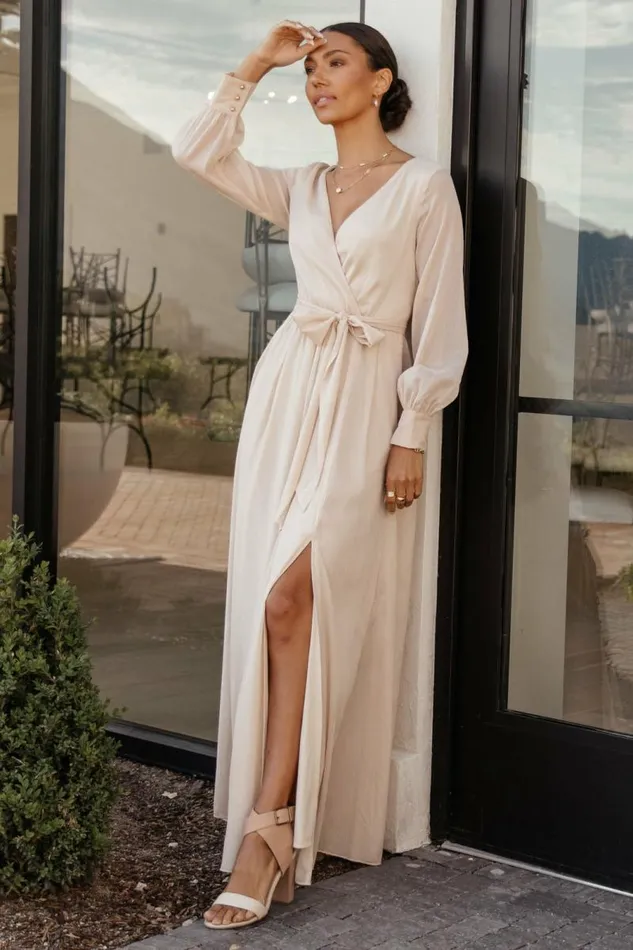 Marilyn Maxi Dress 8211 FINAL SALE Champagne Women Bohme Dresses
