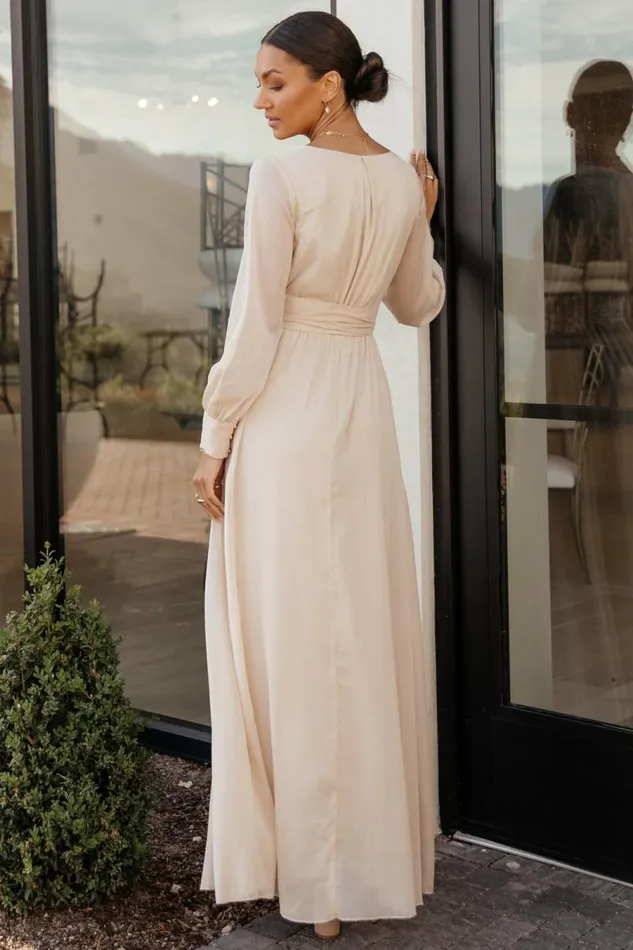 Marilyn Maxi Dress 8211 FINAL SALE Champagne Women Bohme Dresses