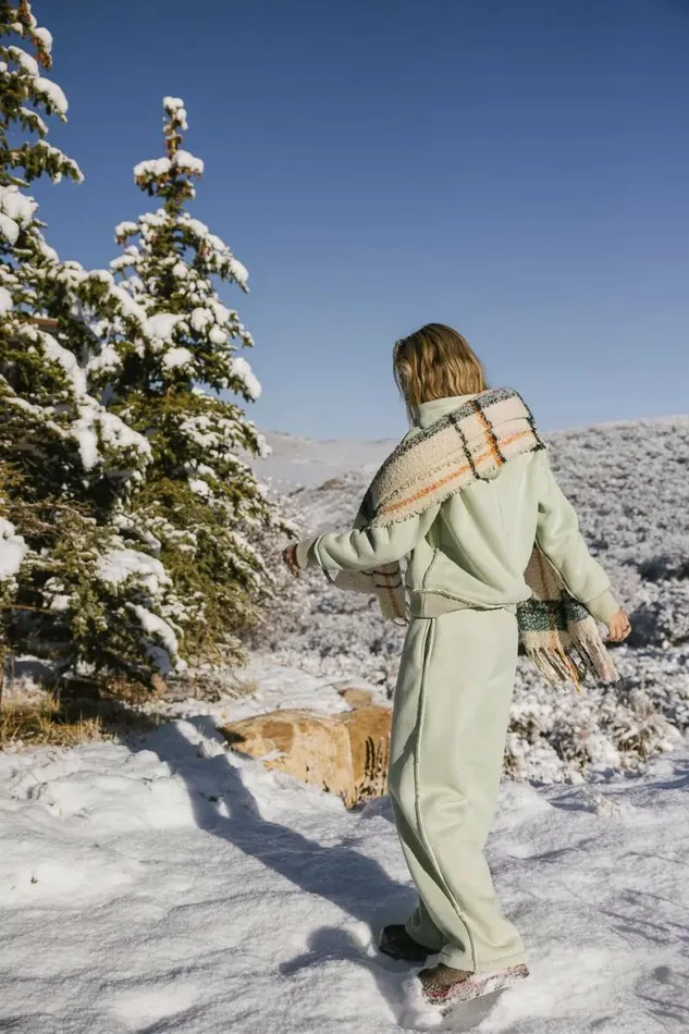 Mattie Faux Shearling Pants In Sage Sage Women Bohme Sets