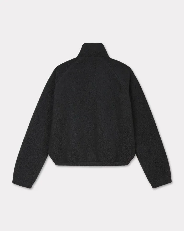 Men 039Boke 20039 Embroidered Jacket In Polar Fleece Black Kenzo Jackets And Coats
