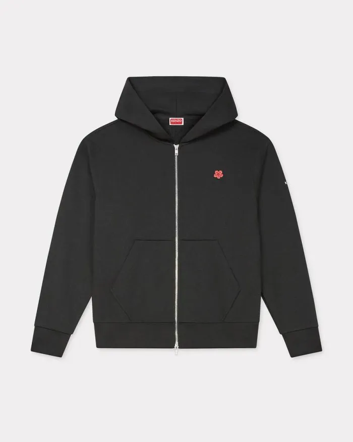 Men 039Boke Flower039 Embroidered Zipped Hoodie In Cotton Black Kenzo Sweatshirts And Hoodies Men 039Boke Flower039 Embroidered Zipped Hoodie In Cotton Black Kenzo Sweatshirts And Hoodies