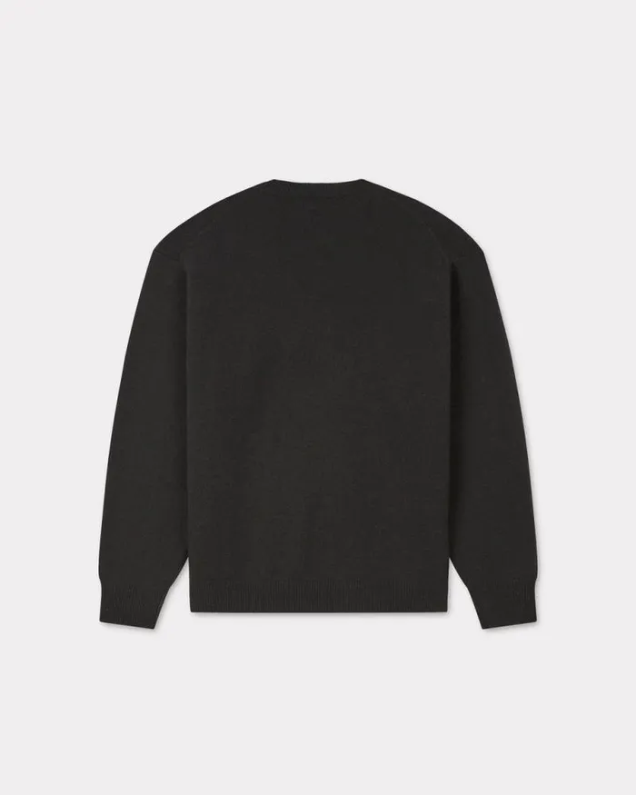 Men 039Boke Flower039 Jumper In Wool Black Kenzo Sweaters And Cardigans