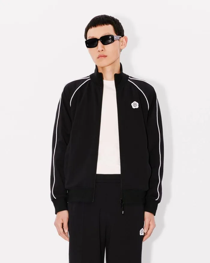 Men 039Boke Flower 20039 Embroidered Track Jacket Black Kenzo Sweatshirts And Hoodies
