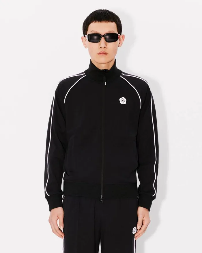 Men 039Boke Flower 20039 Embroidered Track Jacket Black Kenzo Sweatshirts And Hoodies