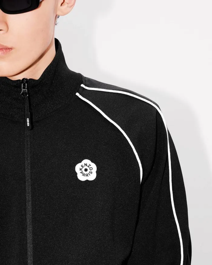 Men 039Boke Flower 20039 Embroidered Track Jacket Black Kenzo Sweatshirts And Hoodies