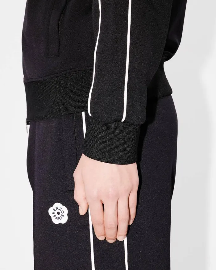 Men 039Boke Flower 20039 Embroidered Track Jacket Black Kenzo Sweatshirts And Hoodies