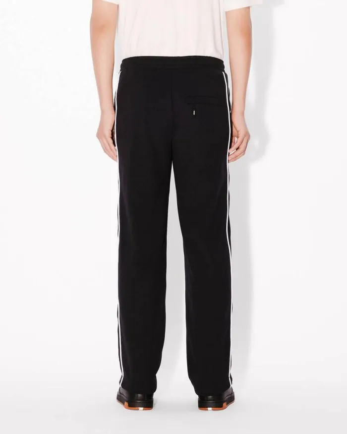 Men 039Boke Flower 20039 Embroidered Track Pants Black Kenzo Pants And Shorts