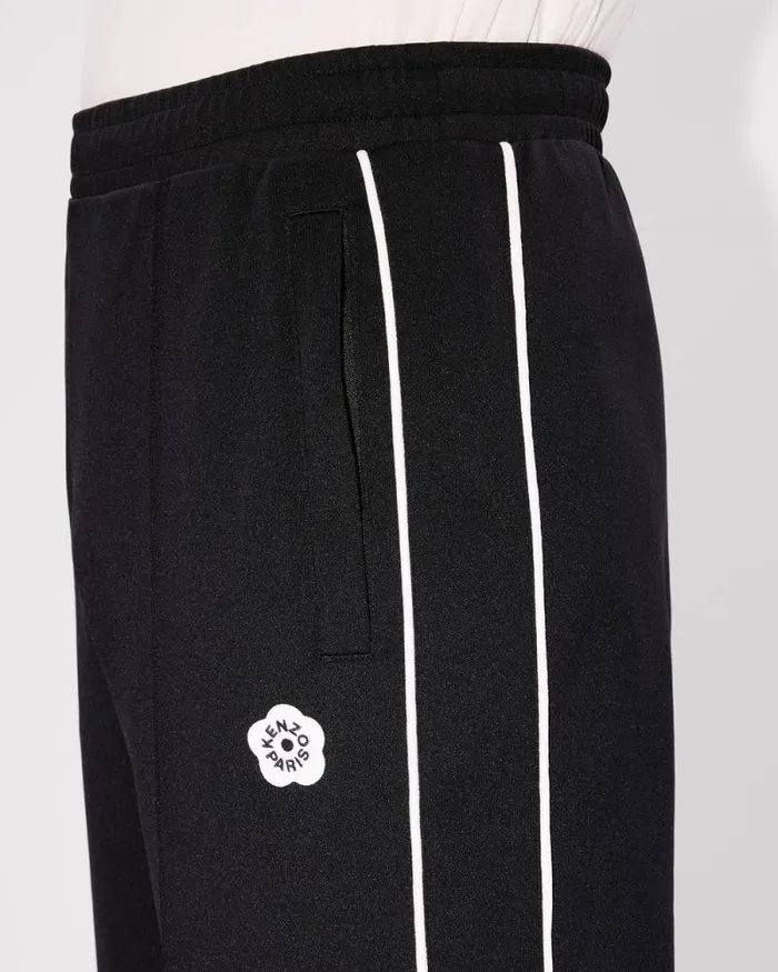 Men 039Boke Flower 20039 Embroidered Track Pants Black Kenzo Pants And Shorts