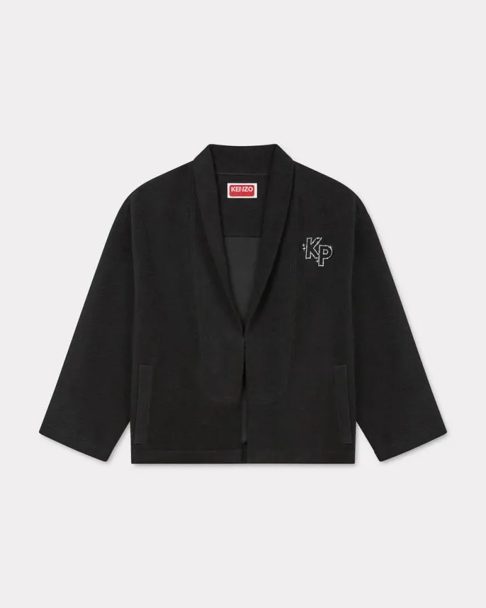 Men 039KENZO Constellation039 Embroidered Cardigan In Cotton Black Kenzo Jackets And Coats Men 039KENZO Constellation039 Embroidered Cardigan In Cotton Black Kenzo Jackets And Coats