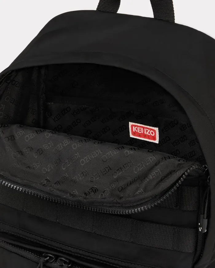 Men 039KENZO Jungle039 Backpack Black Kenzo Bags