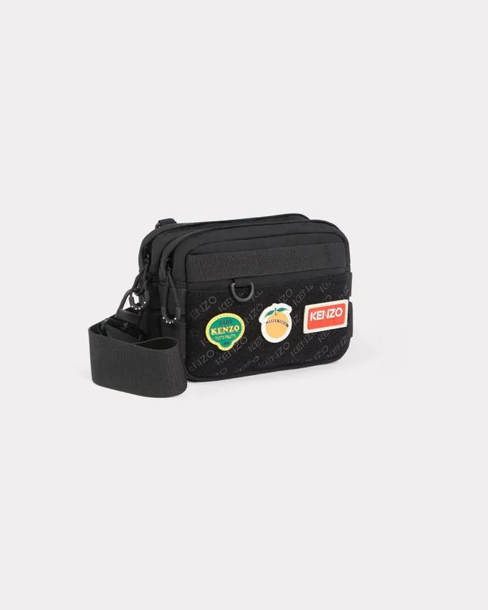 Men 039KENZO Jungle039 Shoulder Bag Black Kenzo Bags