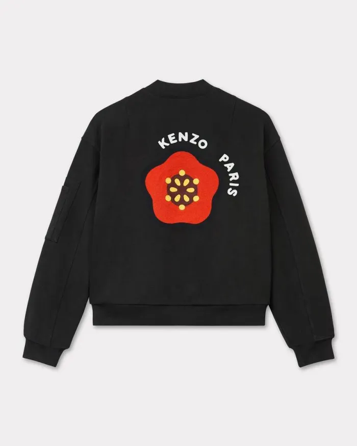 Men 039KENZO Pop039 Embroidered Bomber Black Kenzo Jackets And Coats