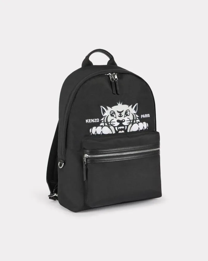 Men 039KENZO Varsity039 Backpack Black Kenzo Bags