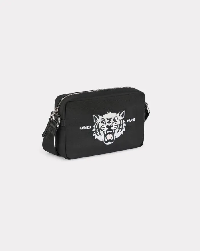 Men 039KENZO Varsity039 Crossbody Bag Black Kenzo Bags