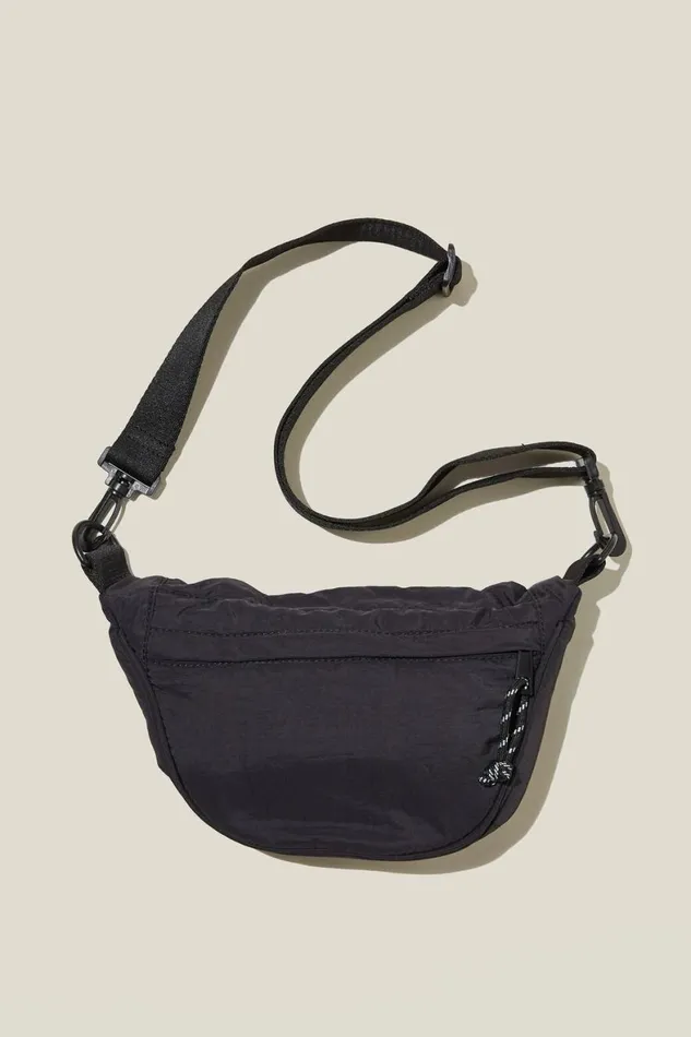 Men Bags and Belts Cotton On Sling Cross Body Bag Black
