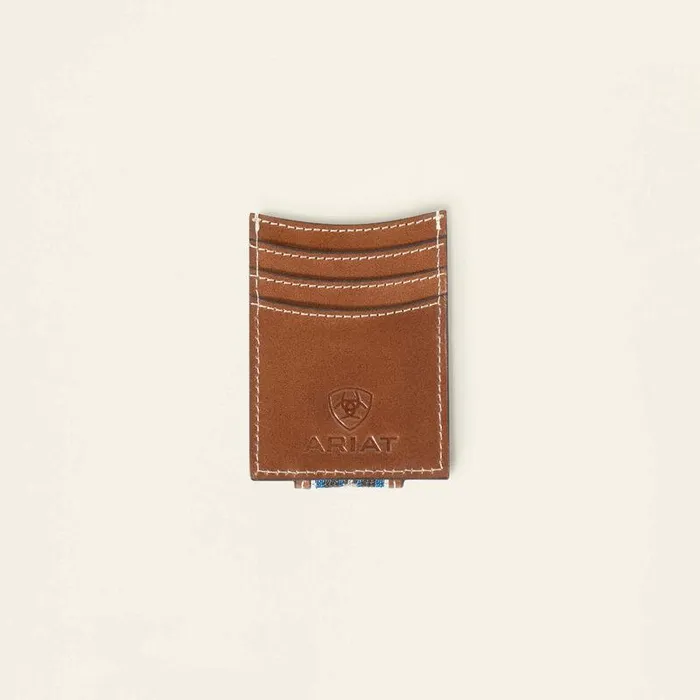 Men Bags and Wallets Ariat Southwest Inlay Money Clip Brown