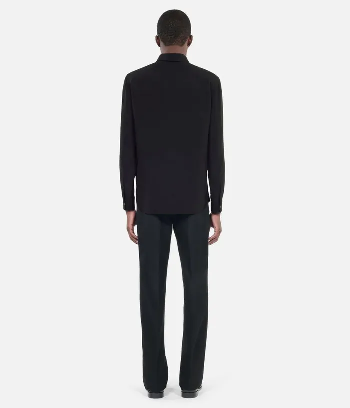 Men Black Silk Shirt THE KOOPLES Shirts