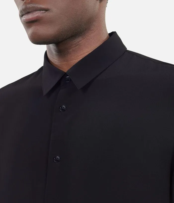Men Black Silk Shirt THE KOOPLES Shirts