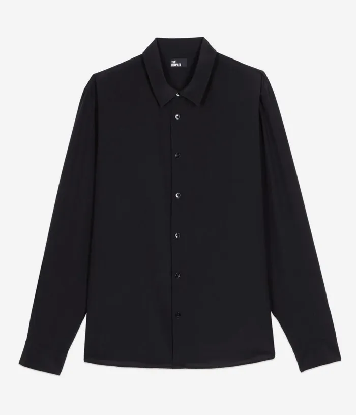 Men Black Silk Shirt THE KOOPLES Shirts