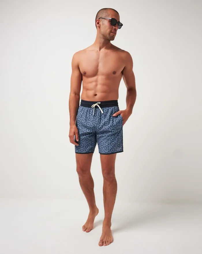 Men Boardshorts TravisMathew BANZAI BRONZED BOARDSHORT Heather Total Eclipse
