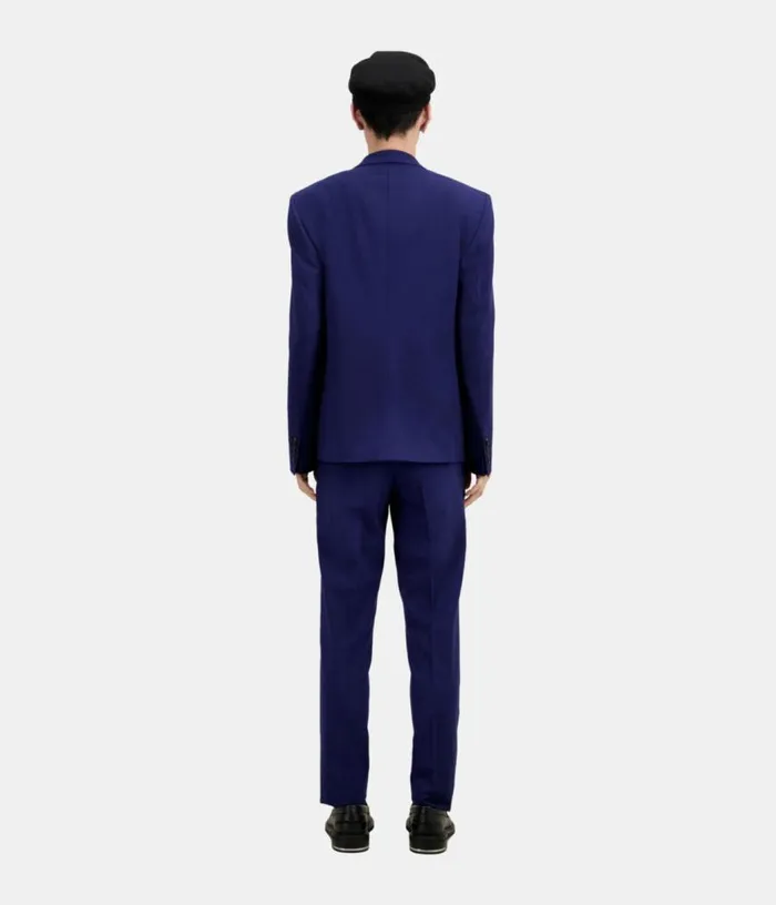 Men Bright Blue Wool Suit Jacket THE KOOPLES Blazers and Suits