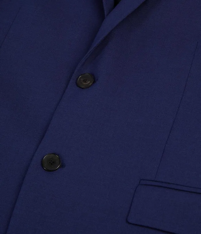 Men Bright Blue Wool Suit Jacket THE KOOPLES Blazers and Suits