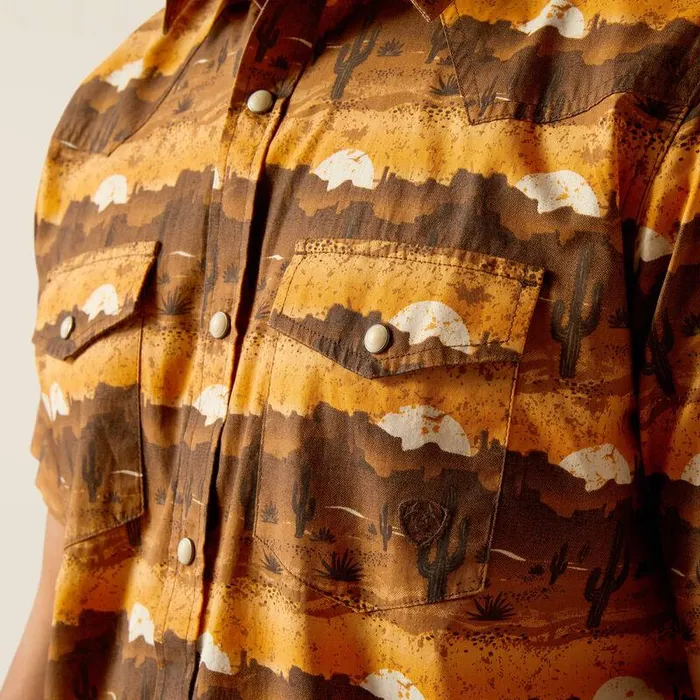 Men Button Down Shirts Ariat Heath Retro Fit Shirt Mink Men Button Down Shirts Ariat Heath Retro Fit Shirt Mink