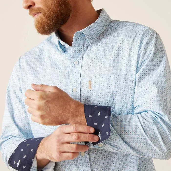 Men Button Down Shirts Ariat Madden Stretch Modern Fit Shirt White Men Button Down Shirts Ariat Madden Stretch Modern Fit Shirt White