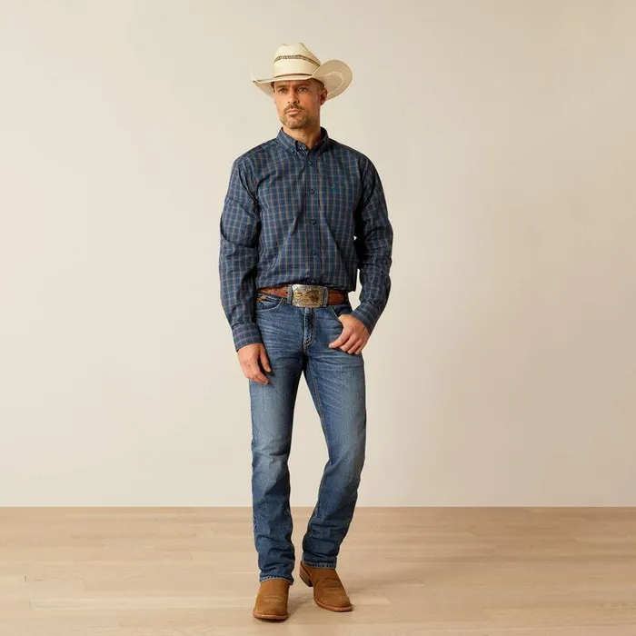Men Button Down Shirts Ariat Pro Series Joaquin Classic Fit Shirt Navy Men Button Down Shirts Ariat Pro Series Joaquin Classic Fit Shirt Navy
