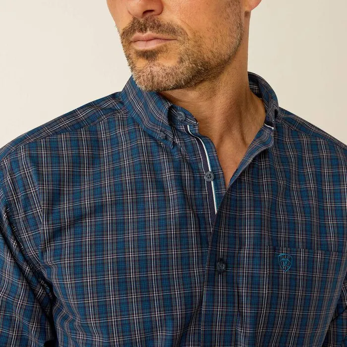 Men Button Down Shirts Ariat Pro Series Joaquin Classic Fit Shirt Navy Men Button Down Shirts Ariat Pro Series Joaquin Classic Fit Shirt Navy