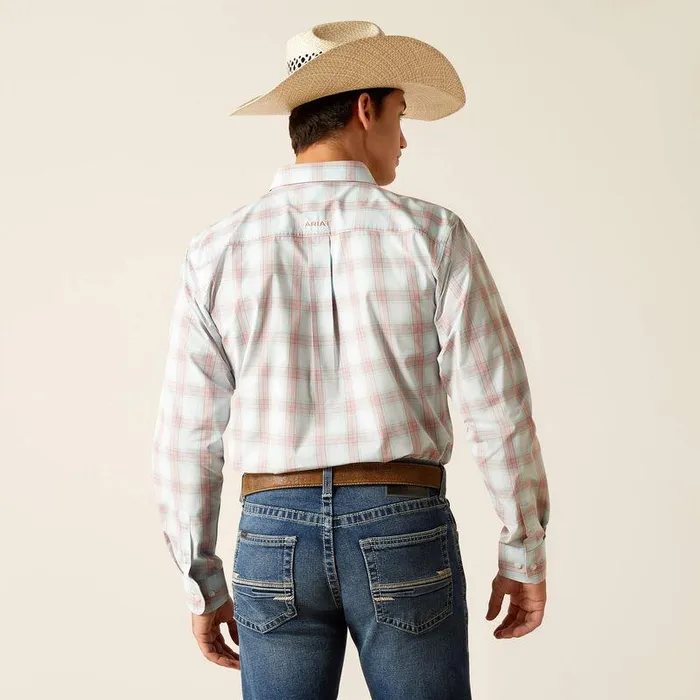 Men Button Down Shirts Ariat Pro Series King Fitted Shirt Sky Men Button Down Shirts Ariat Pro Series King Fitted Shirt Sky