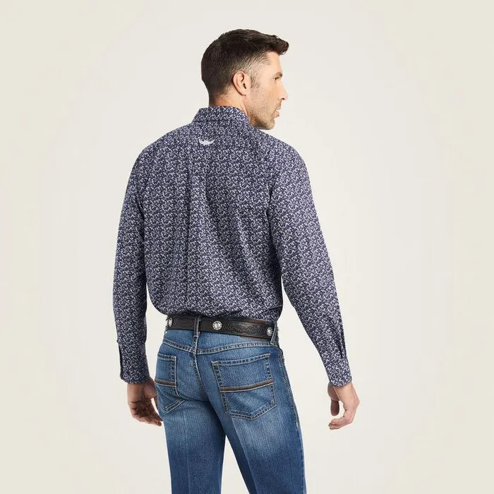 Men Button Down Shirts Ariat Relentless Trailblazer Stretch Classic Fit Shirt Midnight Sail Men Button Down Shirts Ariat Relentless Trailblazer Stretch Classic Fit Shirt Midnight Sail