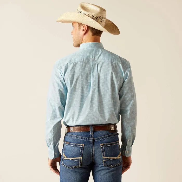 Men Button Down Shirts Ariat Wrinkle Free Ian Classic Fit Shirt Porcelain Blue Men Button Down Shirts Ariat Wrinkle Free Ian Classic Fit Shirt Porcelain Blue