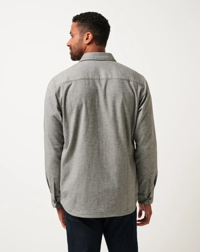 Men ButtonUps TravisMathew LIFESTYLE SHIFT SHIRT JACKET Heather Grey