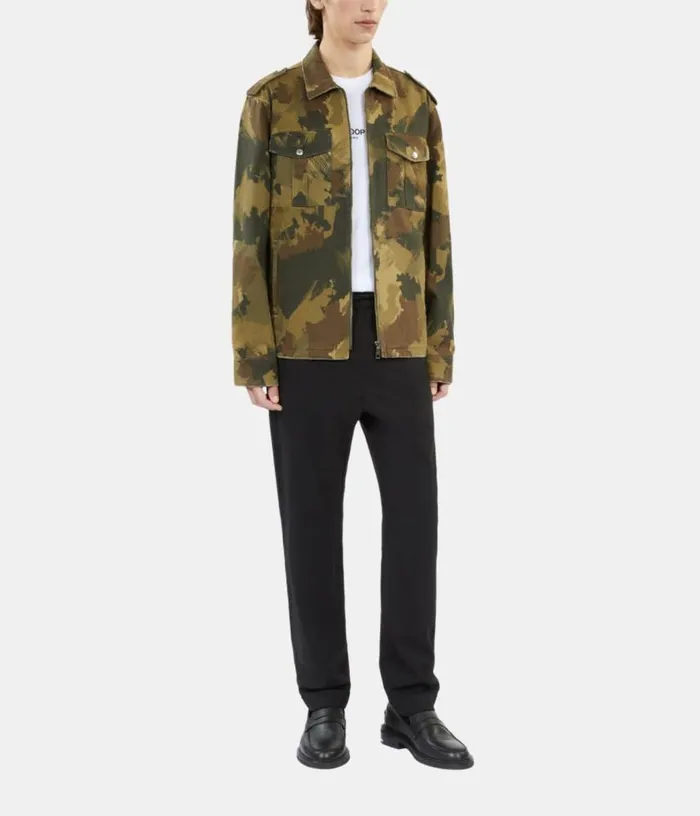 Men Camouflage Jacket THE KOOPLES Coats and Jackets