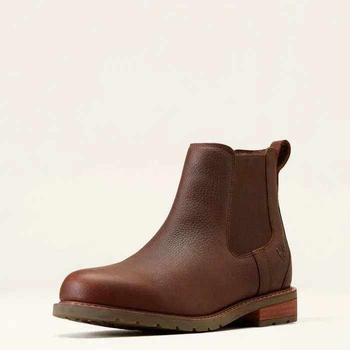 Men Chelsea Boots Ariat Wexford Waterproof Chelsea Boot Dark Brown