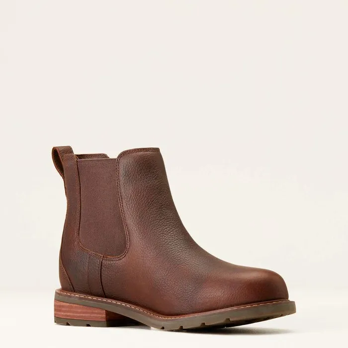 Men Chelsea Boots Ariat Wexford Waterproof Chelsea Boot Dark Brown
