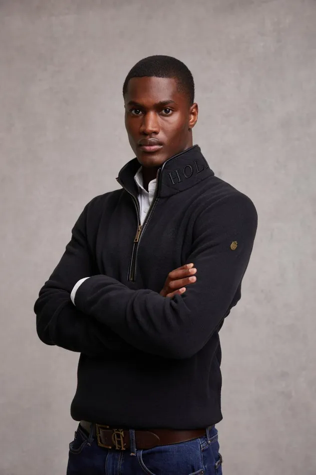 Men Country Fleece Quarter Zip Black Holland Cooper Fleeces Men Country Fleece Quarter Zip Black Holland Cooper Fleeces