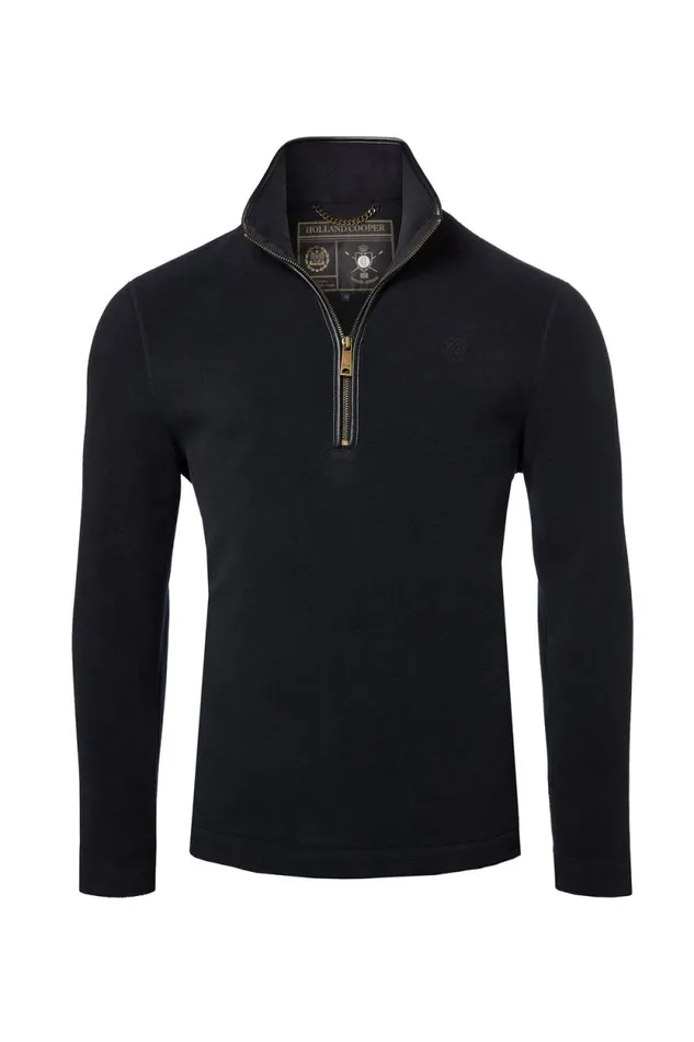 Men Country Fleece Quarter Zip Black Holland Cooper Fleeces Men Country Fleece Quarter Zip Black Holland Cooper Fleeces
