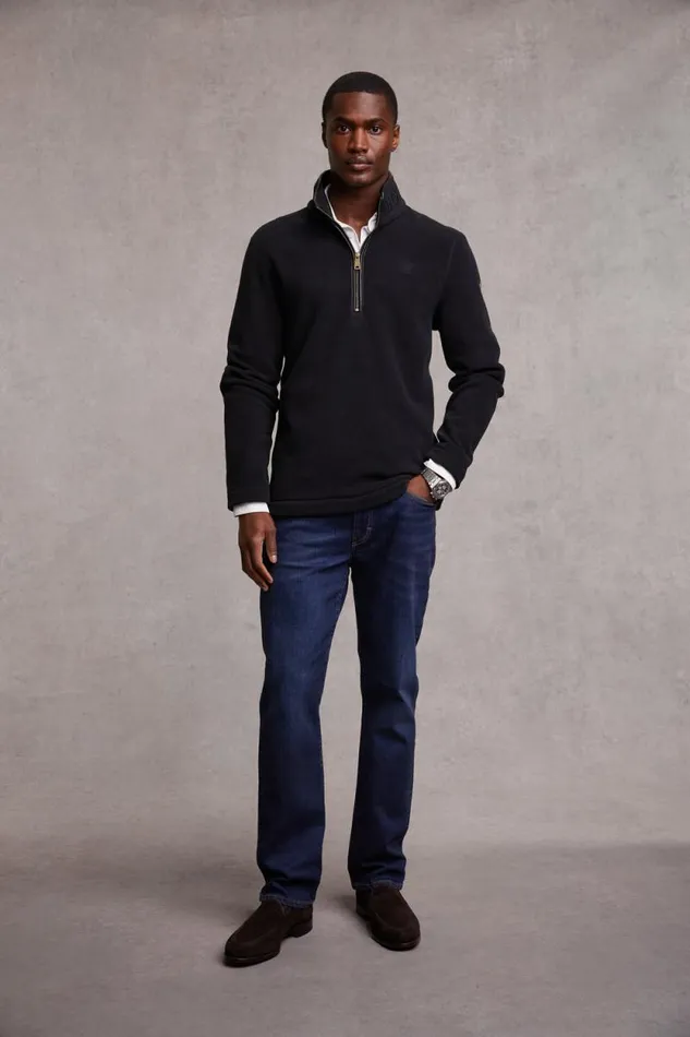Men Country Fleece Quarter Zip Black Holland Cooper Fleeces Men Country Fleece Quarter Zip Black Holland Cooper Fleeces