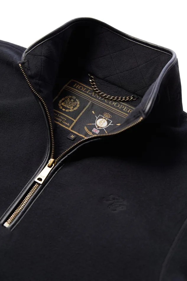 Men Country Fleece Quarter Zip Black Holland Cooper Fleeces Men Country Fleece Quarter Zip Black Holland Cooper Fleeces