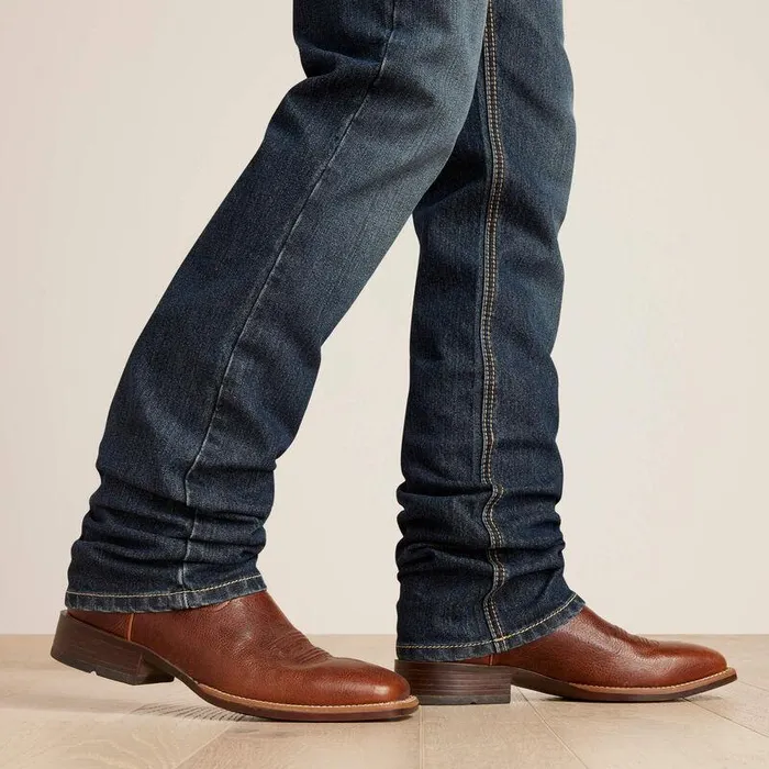 Men Denim Ariat M4 Relaxed Derek Boot Cut Jean Atlas
