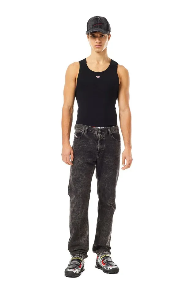 Men Diesel Jeans Regular Jeans 1995 DSark 09B87 Blackdark Grey