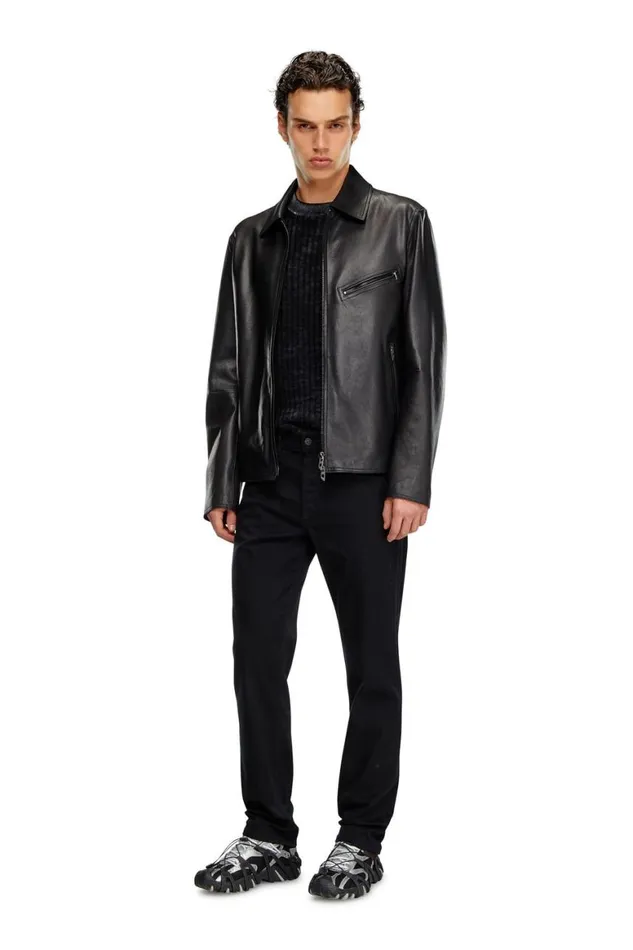 Men Diesel Jeans Regular Jeans 2023 DFinitive 069YP Blackdark Grey