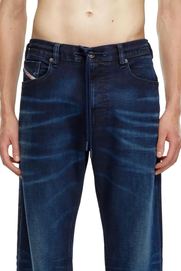 Men Diesel Jeans Relaxed 2080 DReel Joggjeans 09J35 Dark Blue
