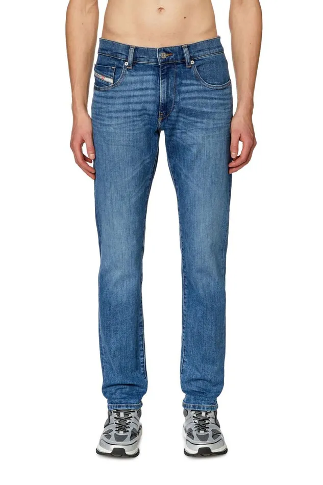 Men Diesel Jeans Slim Jeans 2019 DStrukt 0KIAL Light Blue Men Diesel Jeans Slim Jeans 2019 DStrukt 0KIAL Light Blue