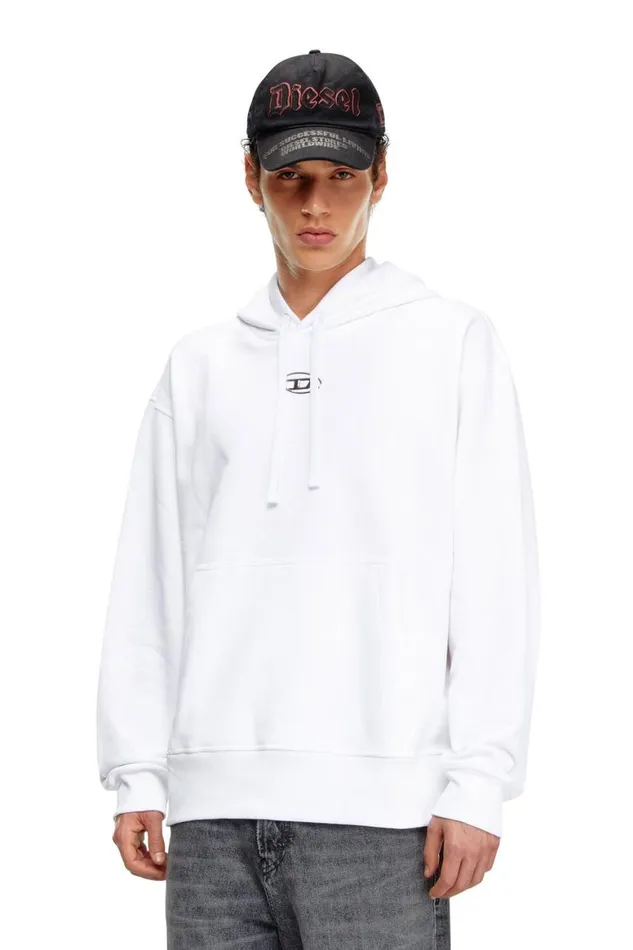 Men Diesel Sweatshirts and Hoodies SMACSHOODOD White Men Diesel Sweatshirts and Hoodies SMACSHOODOD White