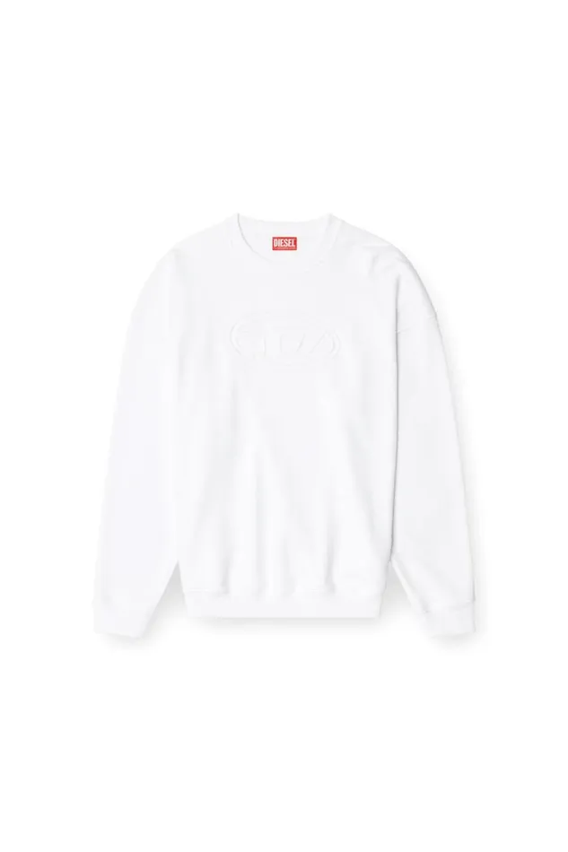 Men Diesel Sweatshirts and Hoodies SMARTBIGOVAL White Men Diesel Sweatshirts and Hoodies SMARTBIGOVAL White