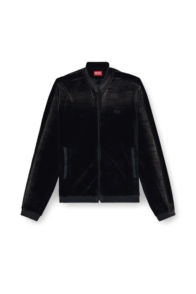 Men Diesel Sweatshirts and Hoodies SOLOCKBAND Black